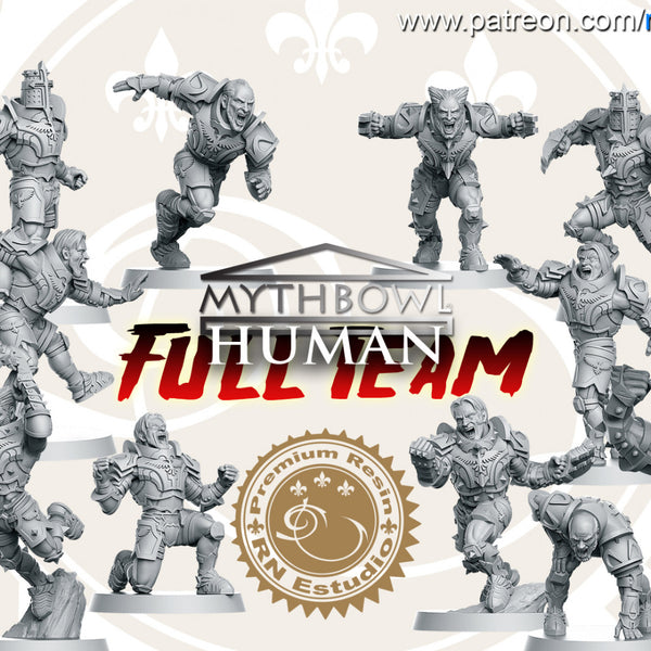 Human Team 16 miniatures Fantasy Football 32mm - Only-Games
