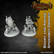 Artificer Team with Spiderbot Drones (32mm scale) - Only-Games