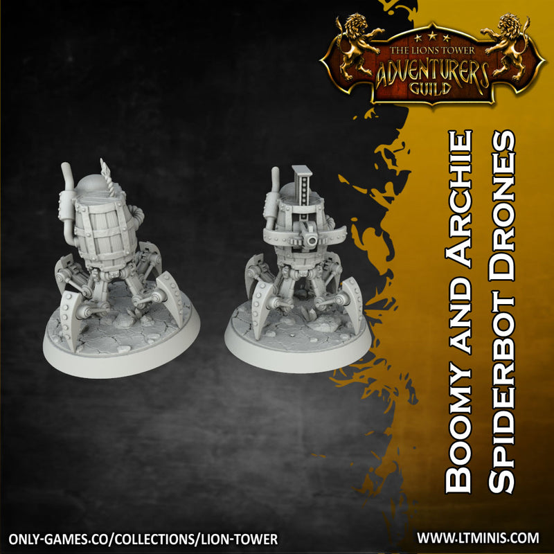 Artificer Team with Spiderbot Drones (32mm scale) - Only-Games