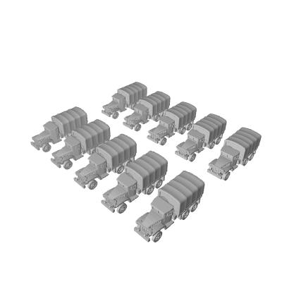 1/285 Custom 3D Printed GMC (x10) - Only-Games