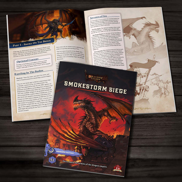 Draconic Legion Smokestorm Siege - Physical 5e Adventure Booklet - Only-Games