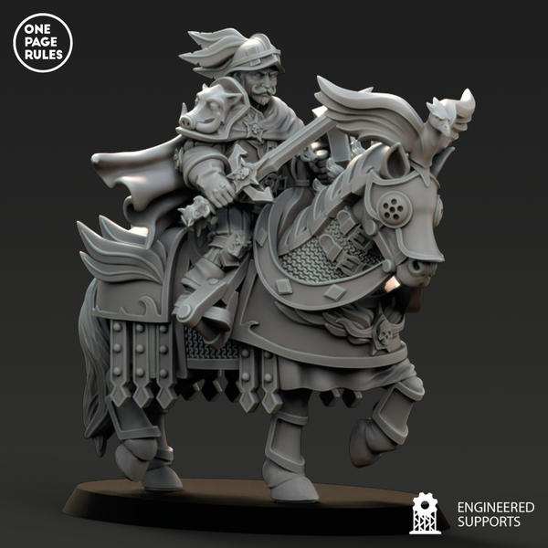 Empire Sword Captain on Horse (1 Model) - Only-Games