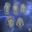 Lunar Angels Heads Set x5 - Only-Games
