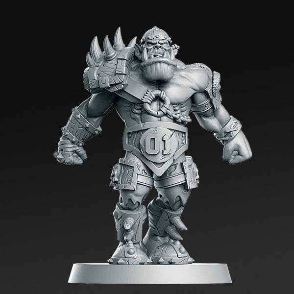01 Orc Line Fantasy Football 32mm - Only-Games