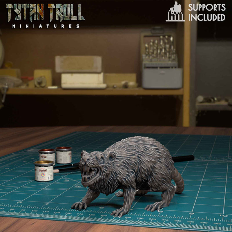 Giant Rat Bundle - TytanTroll Miniatures - DnD - Fantasy - Only-Games