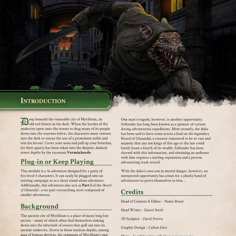 Verminhorde - 5e Adventure Booklet - Only-Games