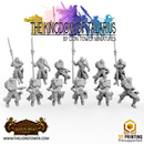 Kingdom of Talarius, Kingsguard Glaiveguard (12 x 32mm scale minis) - Only-Games