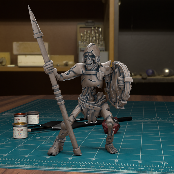 Skeleton Warrior 06 - TytanTroll Miniatures - DnD - Fantasy - Only-Games