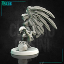 (0152) Female featherfolk birdman archer ranger with bow and arrows - Only-Games