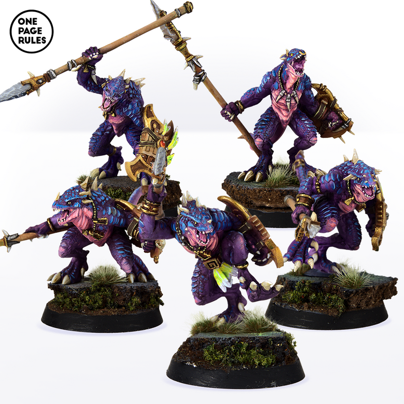 Saurian Spear Warriors (5 Models) - Only-Games