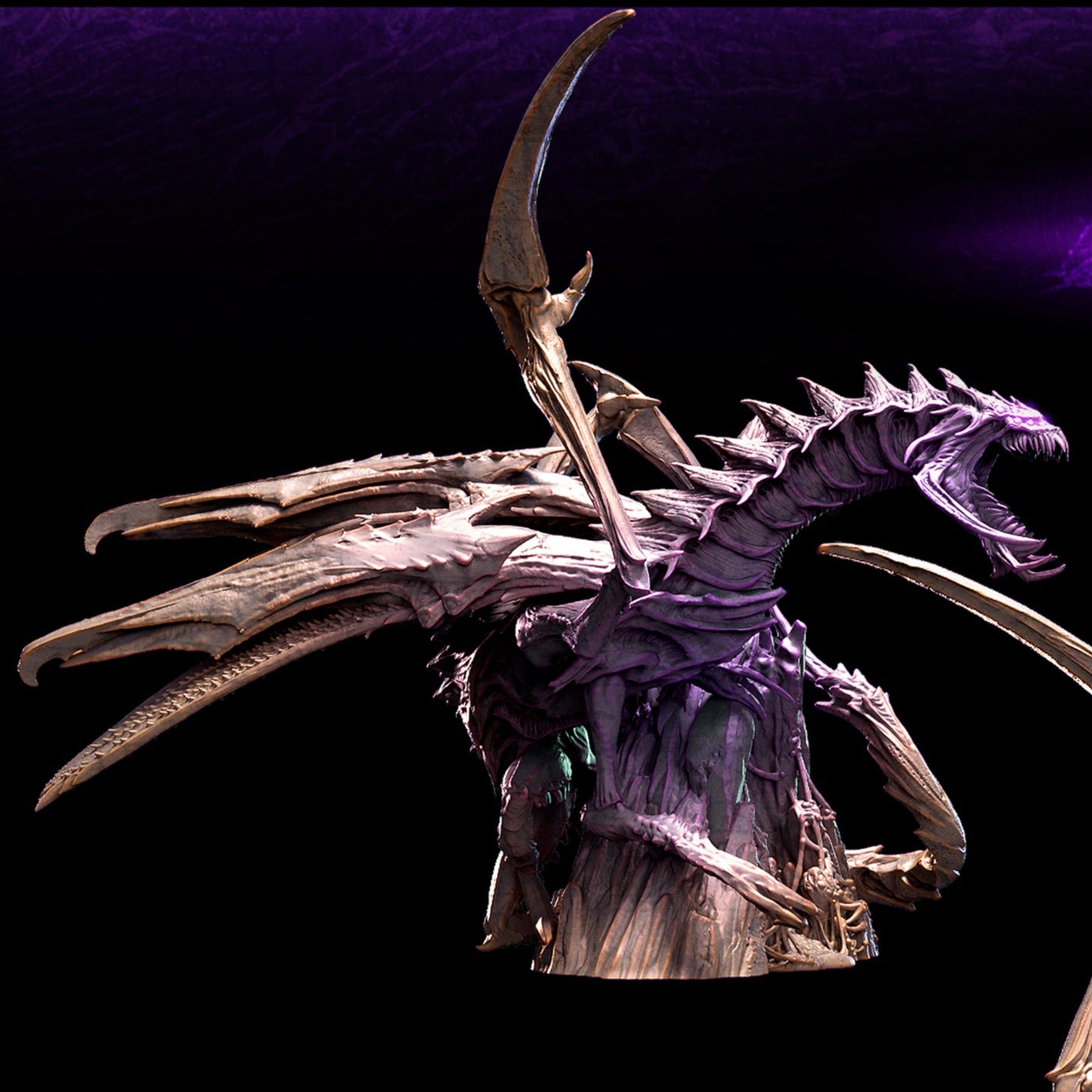 Insectoid Dragon ( Pose 1 update) - Mini Monster Mayhem - Miniatures by ...