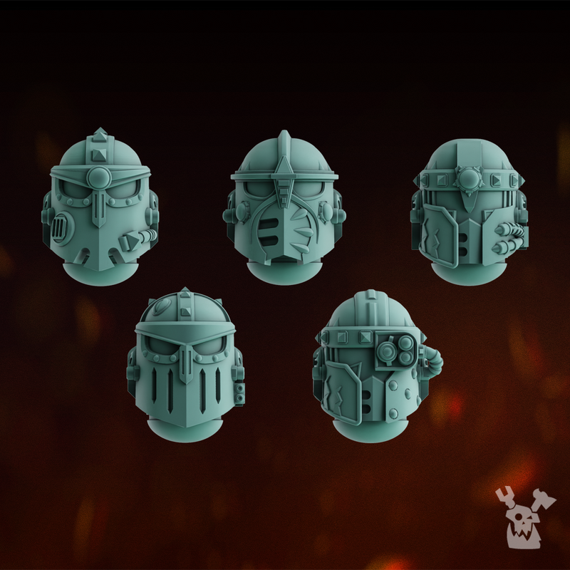 Lunar Knights Heads Set x5