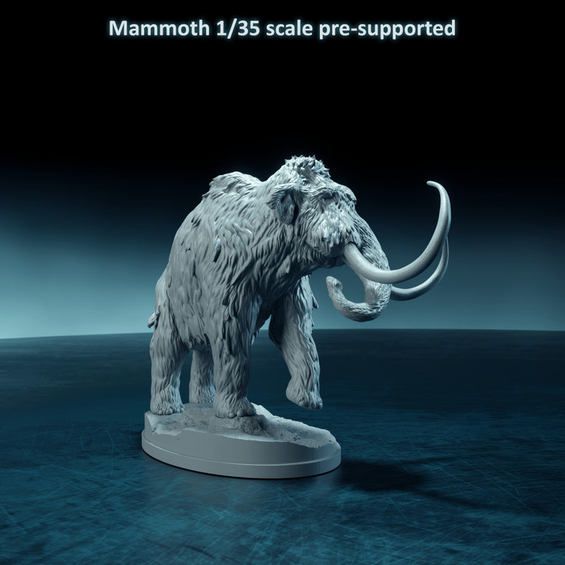 Mammoth walking 1-35 scale prehistoric animal - Only-Games
