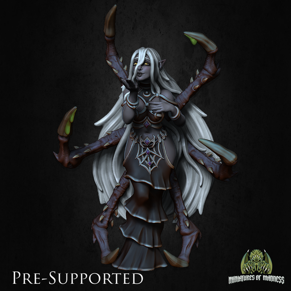 Lyandra [PRE-SUPPORTED] Spider Queen Dark Elf Drow - Only-Games
