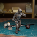 Bandit Pointing with Cudgel - TytanTroll Miniatures - DnD - Fantasy - Only-Games