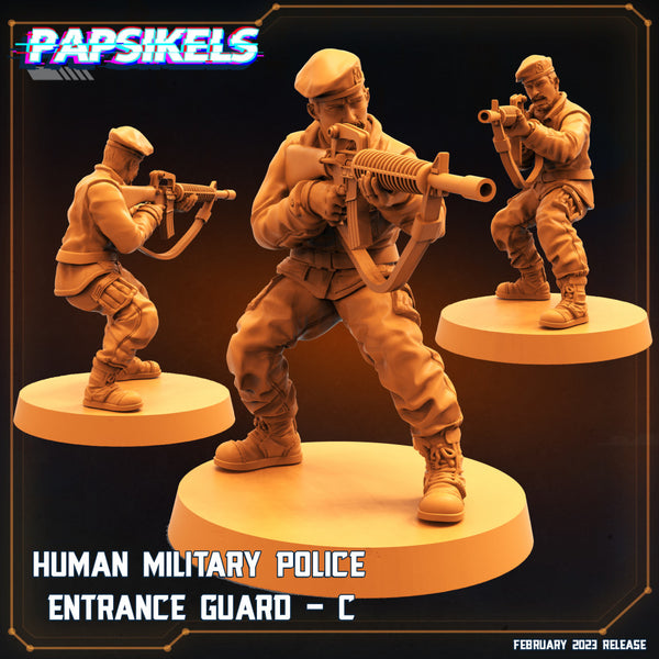 HUMAN MILITARY POLICE ENTRANCE GUARD C - Only-Games