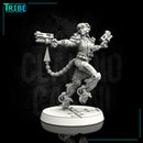 (0093) Female cyberpunk with guns and sci-fi legs - Only-Games