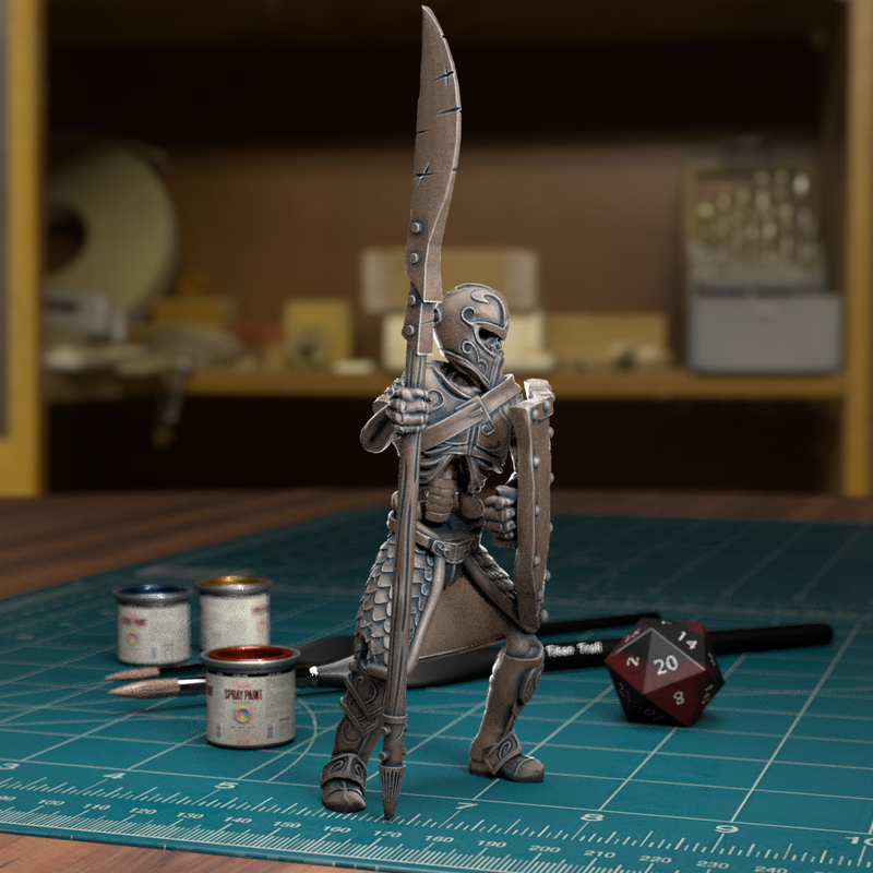 Undead Skeleton Spearman 002 - TytanTroll Miniatures - DnD - Fantasy - Only-Games
