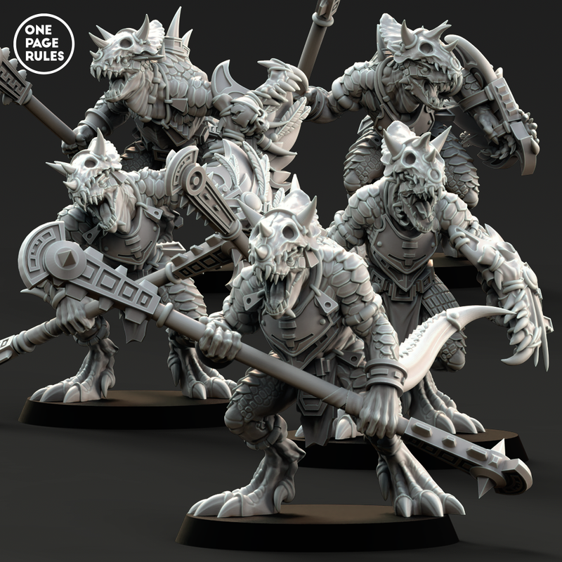 Saurian Mace Guardians (5 Models) - Only-Games