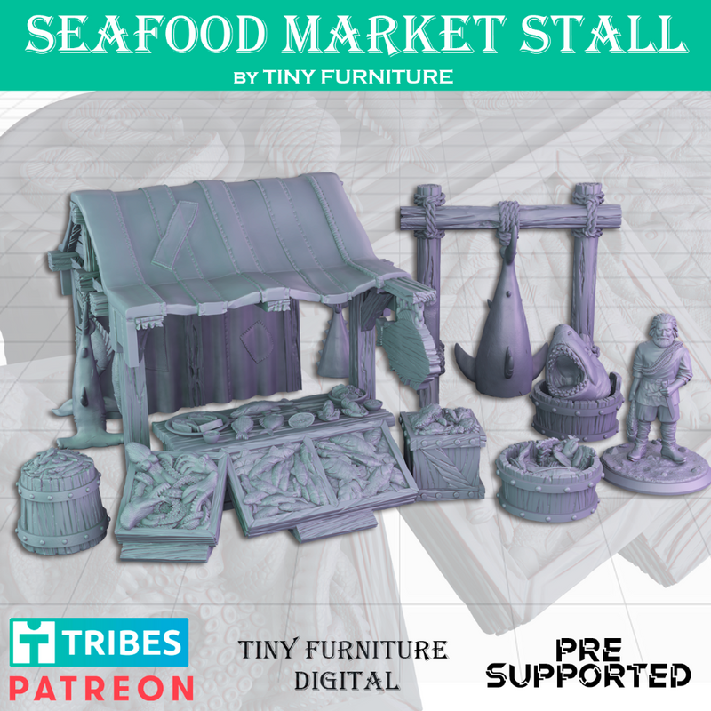 Seafood Market Stall - Only-Games