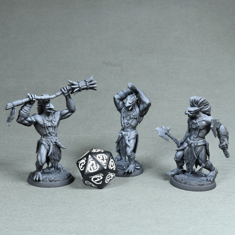 Trolls male set 3 miniatures 32mm - Only-Games