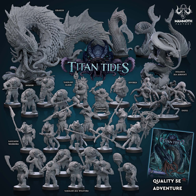 Titan Tides - 5e Adventure & Miniature Collection - Only-Games