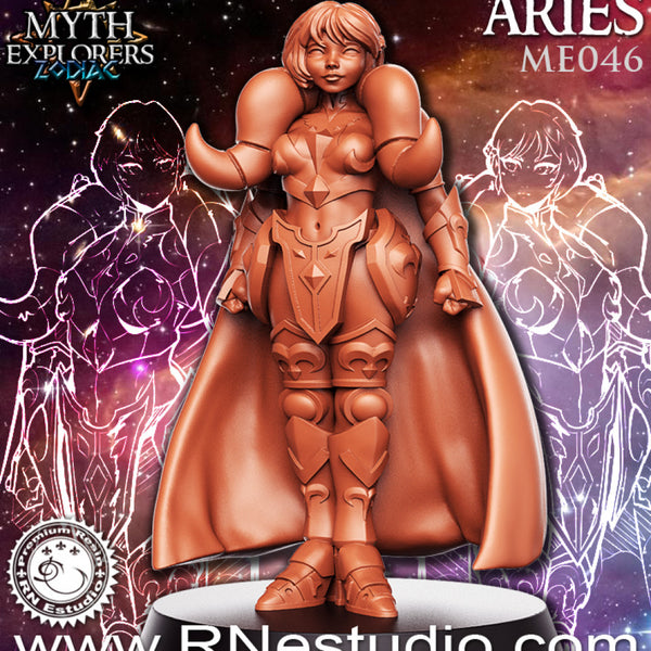 Aries - Female Knight - 32mm - DnD - Only-Games