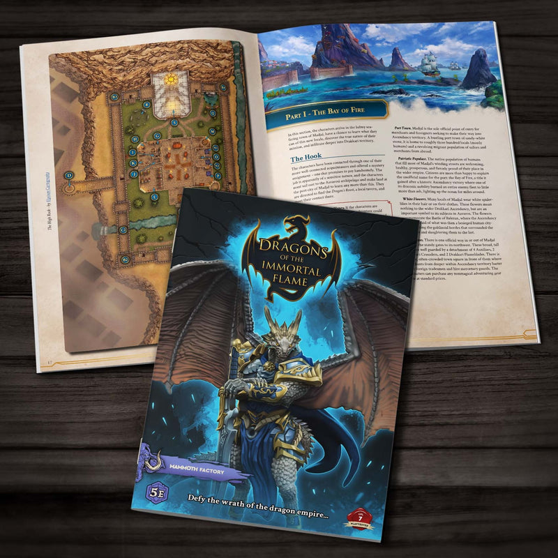 Dragons of the Immortal Flame - Physical 5e Adventure Booklet - Mammoth  Factory - Miniatures by