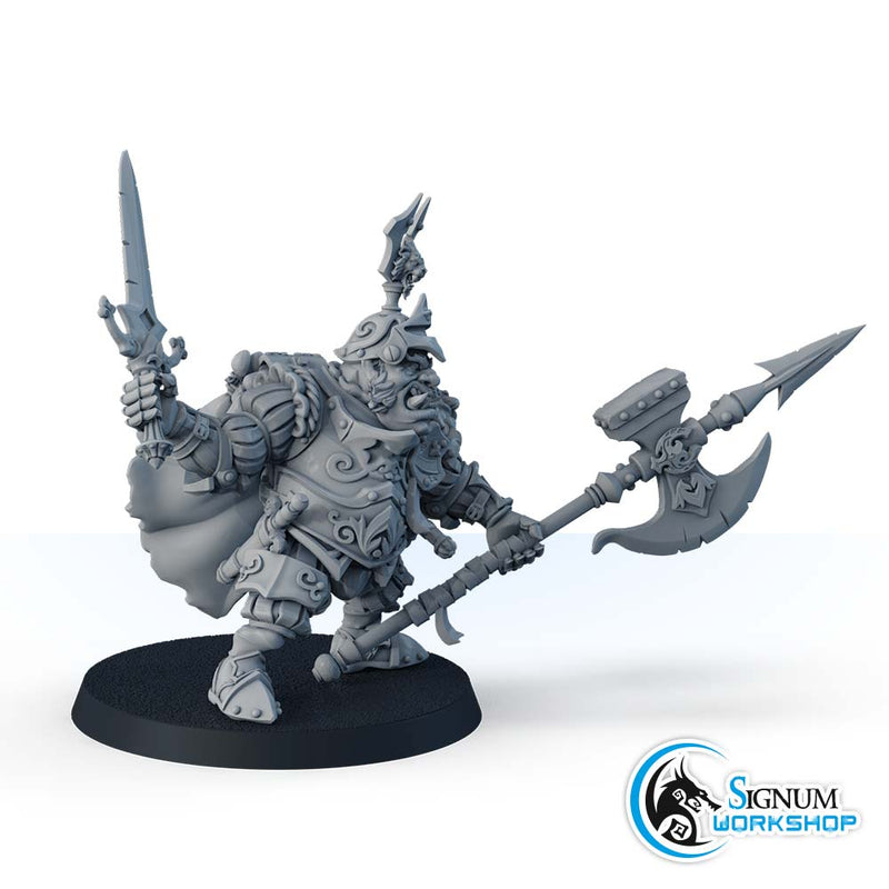 Ogre with halberd, “Ironheads” heavy infantry - Only-Games