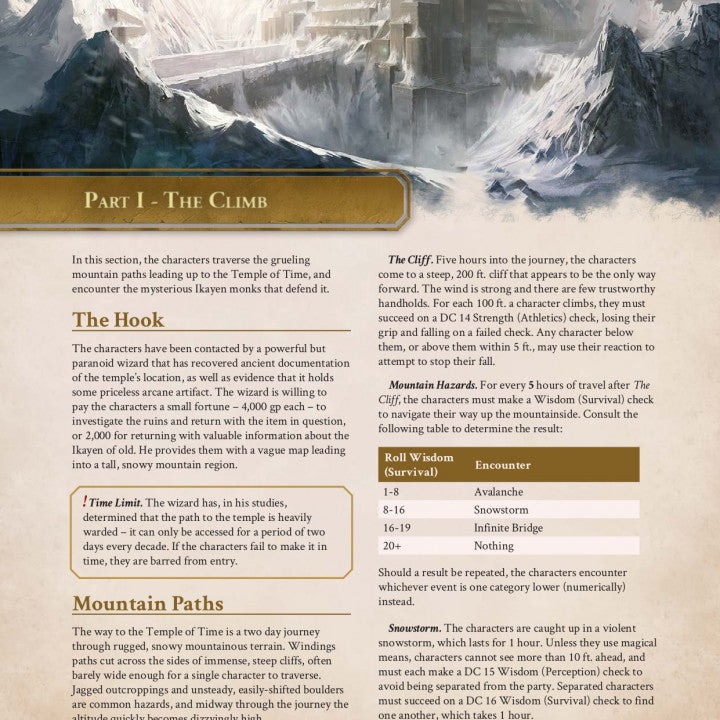 Temple of Time - 5e Adventure Booklet - Only-Games