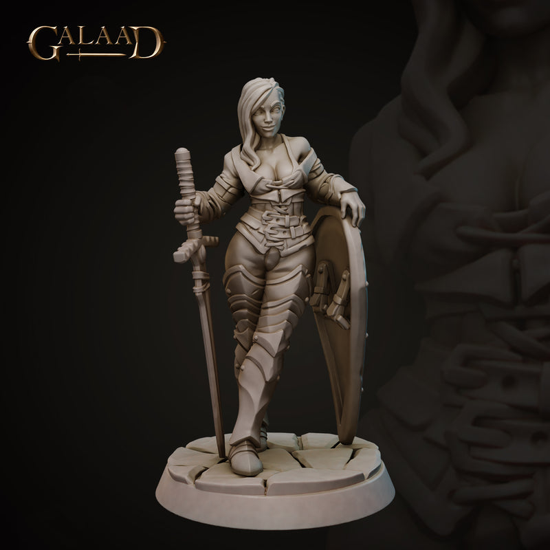 female Pinup knight - Only-Games