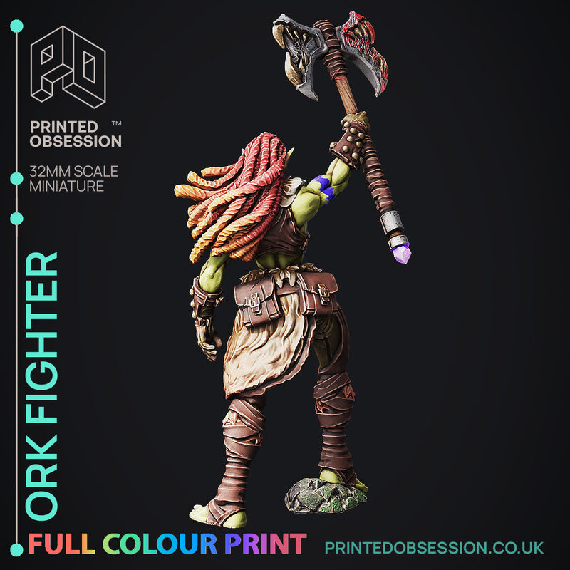 Ork Fighter - Pre-Coloured - 32mm Scale - Only-Games