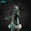 (0178) Famale warforged warrior fighter cleric with a two hands sword - Only-Games