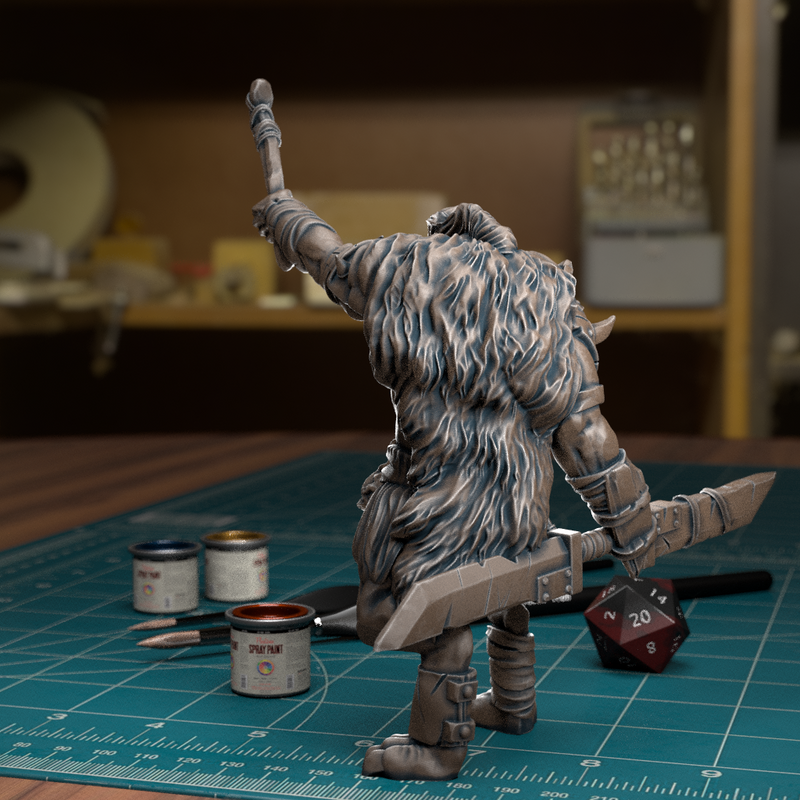 Gnoll Leader Raised Bone - Frostgrave Pathfinder - Fantasy DND Bust - TytanTroll Miniatures - Only-Games