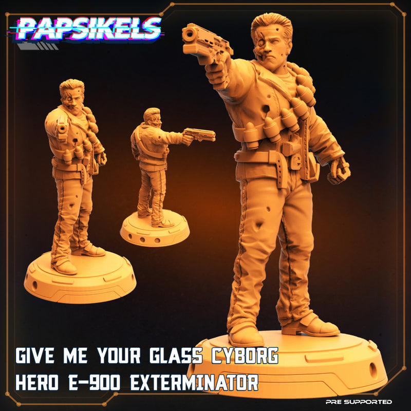 GIVE ME YOUR GLASS CYBORG HERO E-900 EXTERMINATOR - Only-Games