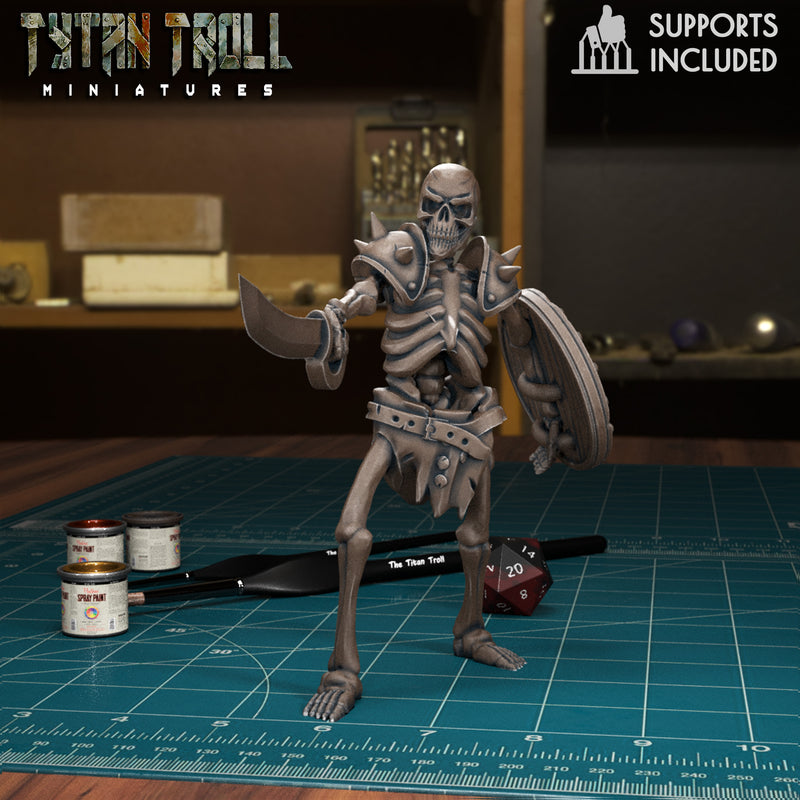 Skeleton Warrior 02 - TytanTroll Miniatures - DnD - Fantasy - Only-Games