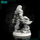 (0017) Male human half orc barbarian with weapons - Only-Games