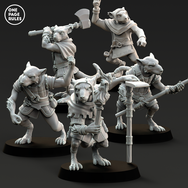 Ratmen Militia (5 Models) - Only-Games