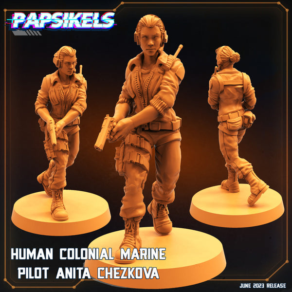 HUMAN COLONIAL MARINE PILOT ANITA CHEZKOVA - Only-Games