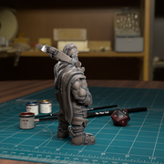 Orc Crossbow Over Shoulder - TytanTroll Miniatures - DnD - Fantasy - Only-Games