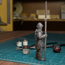 City Guard Spearman 02 - Frostgrave Pathfinder - Fantasy DND - TytanTroll Miniatures - Only-Games