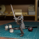 Undead Skeleton Swordsman 010 - TytanTroll Miniatures - DnD - Fantasy- - Only-Games