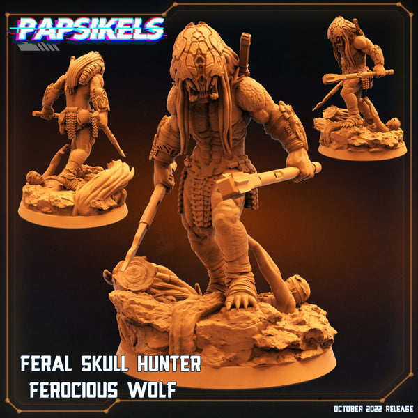 FERAL SKULL HUNTER FEROCIOUS WOLF - Only-Games