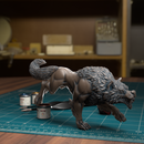 Wolf Running  - TytanTroll Miniatures - DnD - Fantasy - Only-Games