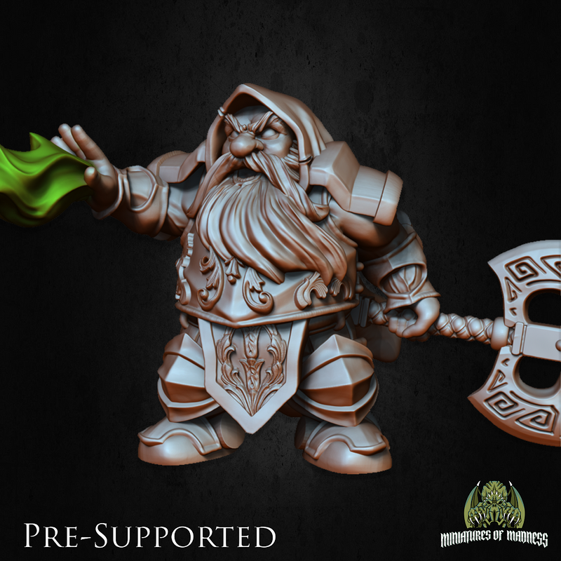 Dorfas The Eldritch Knight [32mm Scale] Dwarf Cleric - Only-Games