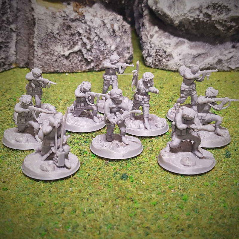 US paratroopers with looted weapons x10 serie 3 - 28mm - Only-Games