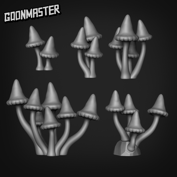 Basing Bits - Pointy Mushrooms - Only-Games