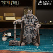 Female Bearded Dwarf Bundle - TytanTroll Miniatures - DnD - Fantasy - 32mm - Only-Games