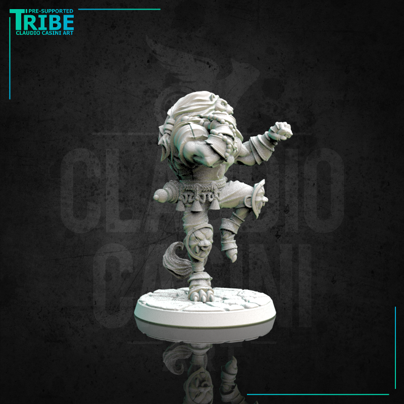 (0163) Male lionfolk lionman rakshasa monk - Only-Games