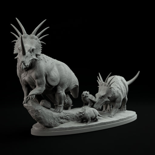 Styracosaurus family 1-35 scale dinosaur - Only-Games